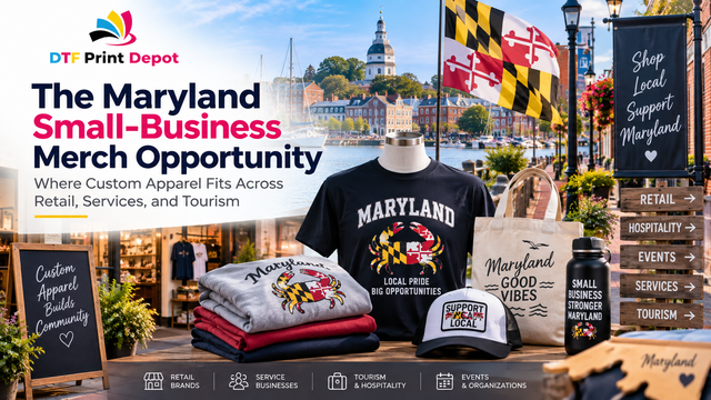 Maryland DTF Printing for Small Business Merch & Apparel — article cover